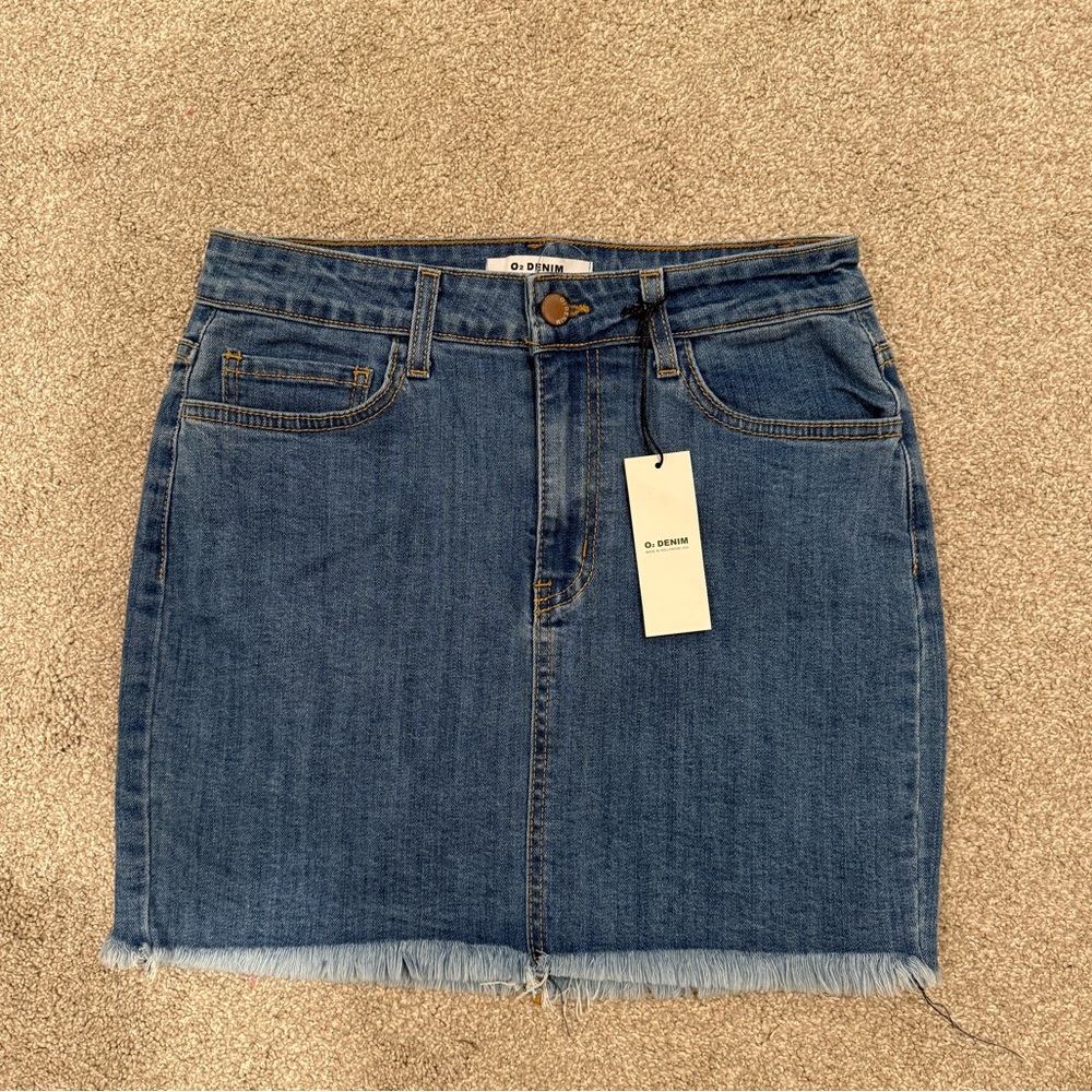 O2 Denim Classic Blue Mini Skirt